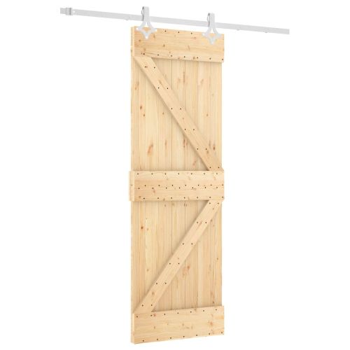 Преплъзваща се врата Естествено и бяло 70 x 210 cm