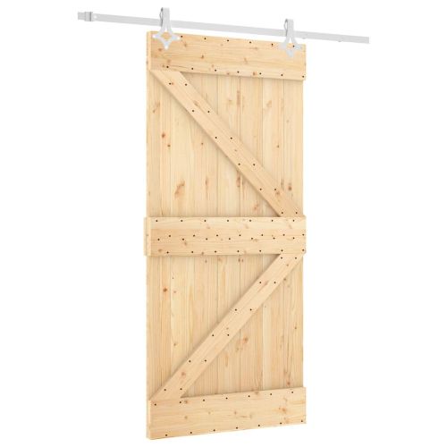 Преплъзваща се врата Естествено и бяло 95 x 210 cm