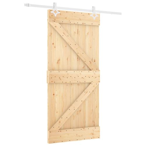 Преплъзваща се врата Естествено и бяло 90 x 210 cm