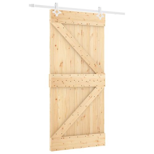 Преплъзваща се врата Естествено и бяло 100 x 210 cm
