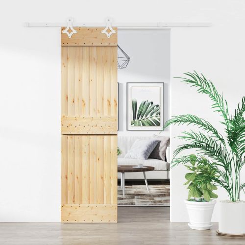 Преплъзваща се врата Естествено и бяло 70 x 210 cm