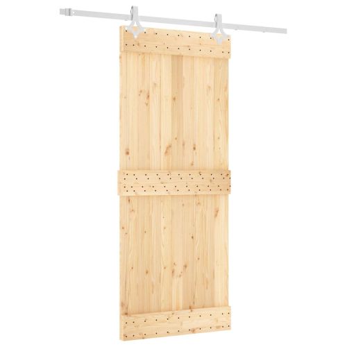 Преплъзваща се врата Естествено и бяло 85 x 210 cm
