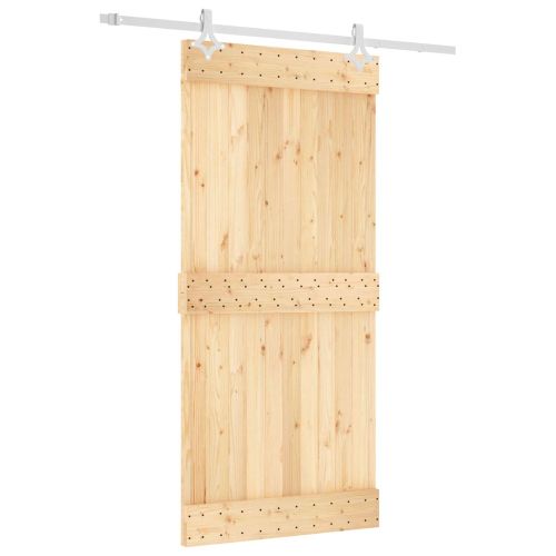 Преплъзваща се врата Естествено и бяло 95 x 210 cm