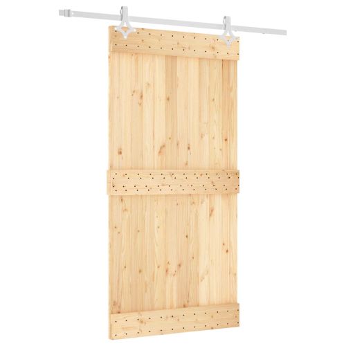 Преплъзваща се врата Естествено и бяло 100 x 210 cm