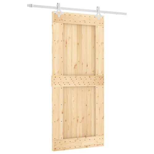 Преплъзваща се врата Естествено и бяло 90 x 210 cm