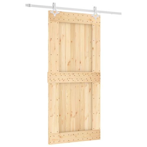 Преплъзваща се врата Естествено и бяло 95 x 210 cm