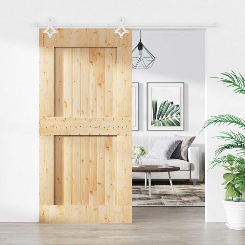 Преплъзваща се врата Естествено и бяло 100 x 210 cm