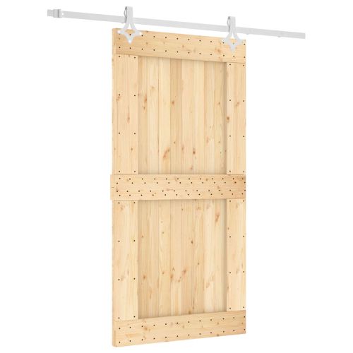 Преплъзваща се врата Естествено и бяло 100 x 210 cm