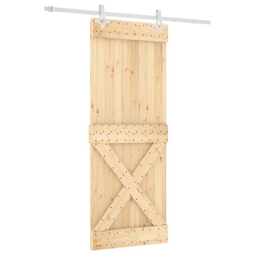 Преплъзваща се врата Естествено и бяло 80 x 210 cm
