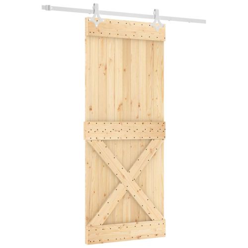 Преплъзваща се врата Естествено и бяло 85 x 210 cm