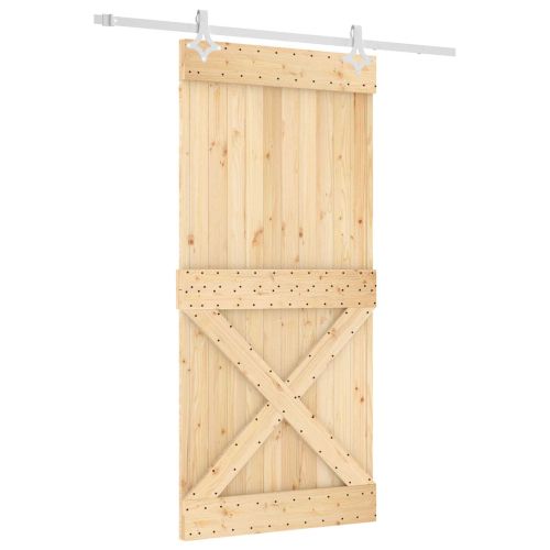 Преплъзваща се врата Естествено и бяло 95 x 210 cm