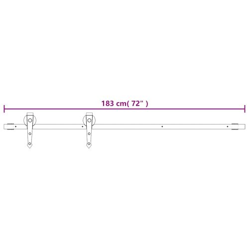 Преплъзваща се врата Естествено и черно 80 x 210 cm
