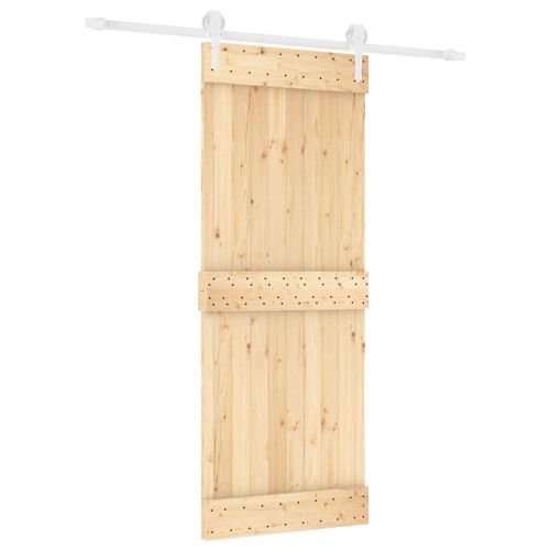 Преплъзваща се врата Естествено и бяло 80 x 210 cm