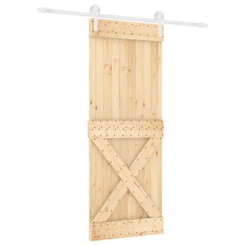 Преплъзваща се врата Естествено и бяло 80 x 210 cm