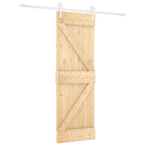 Преплъзваща се врата Естествено и бяло 70 x 210 cm