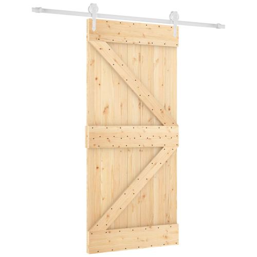 Преплъзваща се врата Естествено и бяло 95 x 210 cm