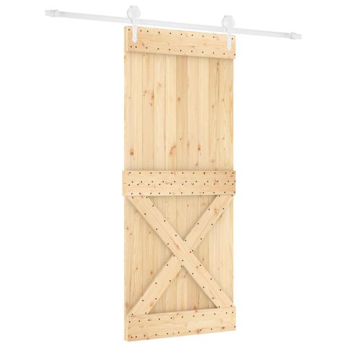Преплъзваща се врата Естествено и бяло 100 x 210 cm