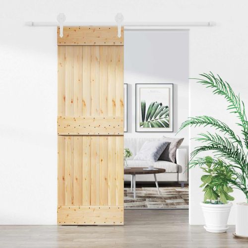 Преплъзваща се врата Естествено и бяло 70 x 210 cm