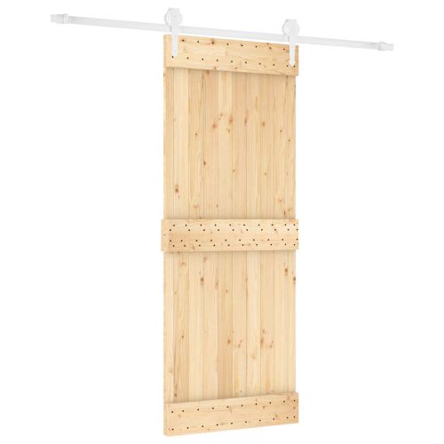 Преплъзваща се врата Естествено и бяло 80 x 210 cm