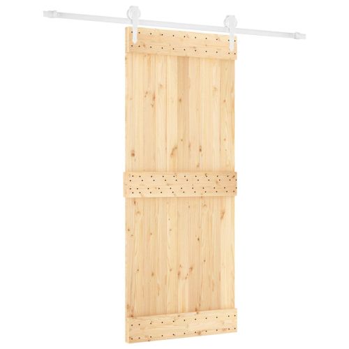 Преплъзваща се врата Естествено и бяло 85 x 210 cm