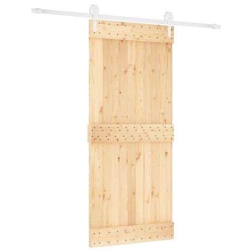 Преплъзваща се врата Естествено и бяло 90 x 210 cm