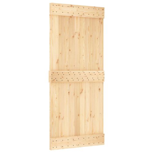 Преплъзваща се врата Естествено и бяло 90 x 210 cm