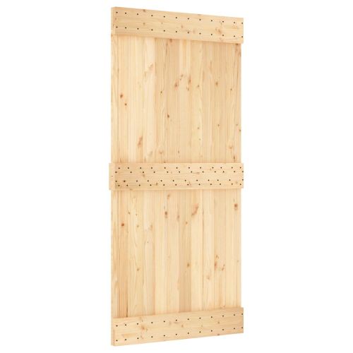Преплъзваща се врата Естествено и бяло 95 x 210 cm