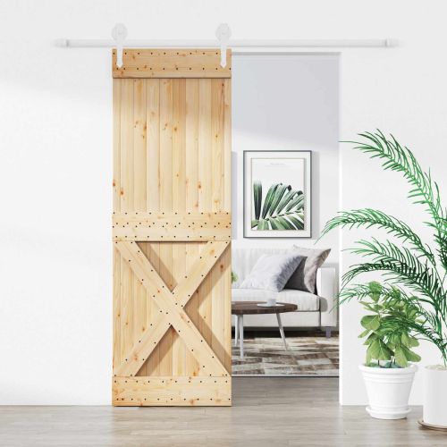 Преплъзваща се врата Естествено и бяло 70 x 210 cm