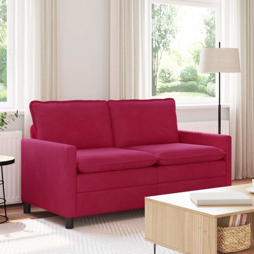 Диван Виненочервен 156 x 81 x 87,5 см Кадифе