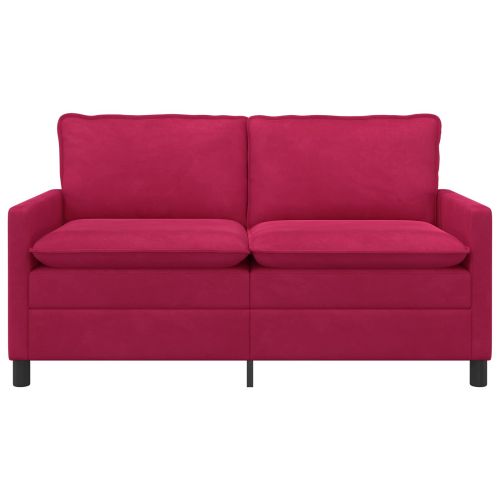 Диван Виненочервен 156 x 81 x 87,5 см Кадифе