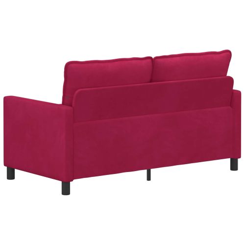 Диван Виненочервен 156 x 81 x 87,5 см Кадифе