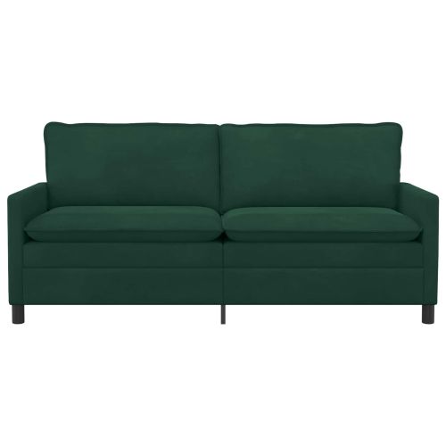Диван Тъмнозелено 196 x 81 x 87,5 см Кадифе