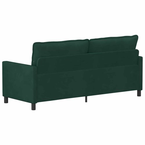 Диван Тъмнозелено 196 x 81 x 87,5 см Кадифе