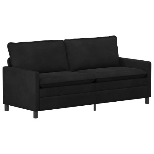 Диван Черно 196 x 81 x 87,5 см Кадифе