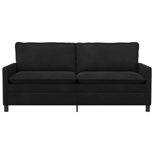 Диван Черно 196 x 81 x 87,5 см Кадифе