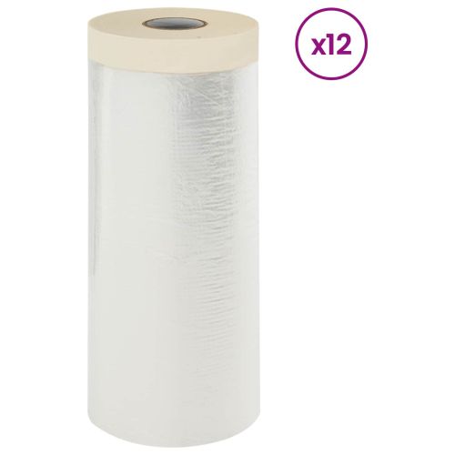 Прахосмукачна кърпа с лепило 12 pcs Прозрачен 110 x 3300 см