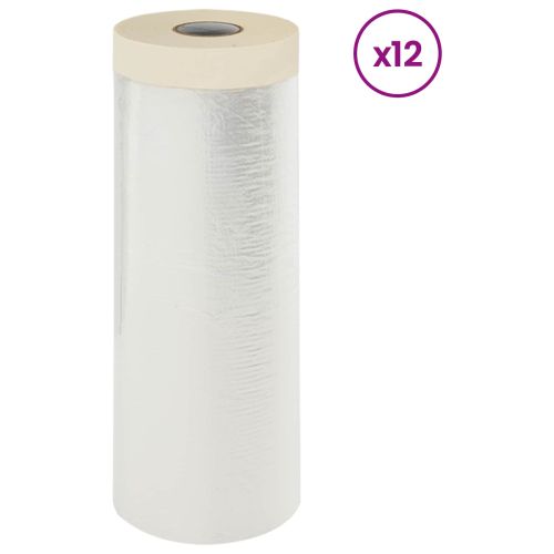 Прахосмукачна кърпа с лепило 12 pcs Прозрачен 240 x 2000 см