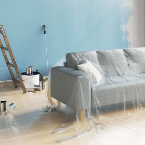 Прахова завеса 6 pcs Прозрачен 400 x 500 cm HDPE