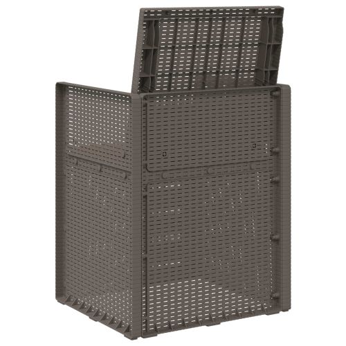 Градински Dining Столове 2 pcs Светлосиво и Таупе ПП