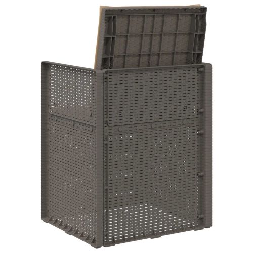 Градински Dining Столове 2 pcs Светлосиво и Таупе ПП