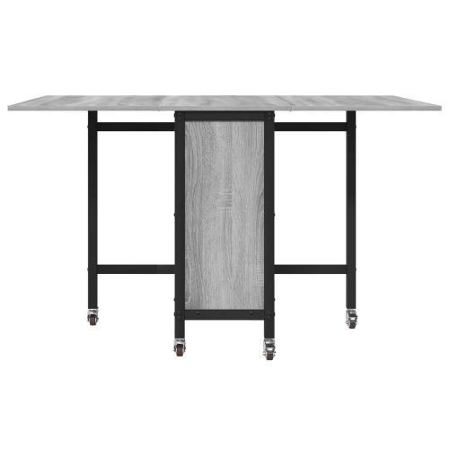 Сгъваема трапезна маса с колелца 130 x 80 x 76,5 см стомана PB