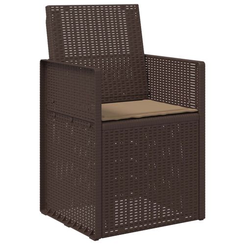 Възглавници за седалки 2 pcs Таупе 47 x 36 x 2 см Полиестер