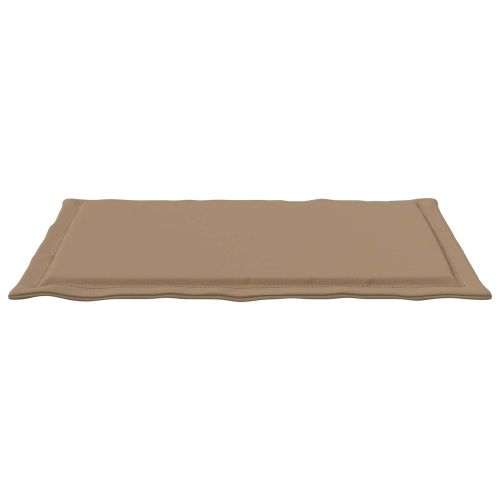Възглавници за седалки 2 pcs Таупе 47 x 36 x 2 см Полиестер
