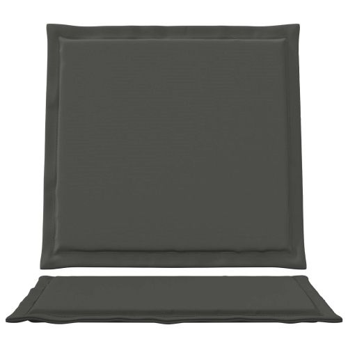 Възглавници за седалката и гърба 2 pcs Антрацит 47 x 45 x 2 см