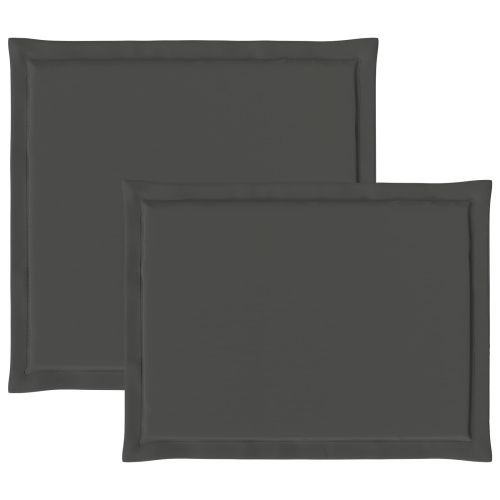 Възглавници за седалката и гърба 2 pcs Антрацит 47 x 45 x 2 см