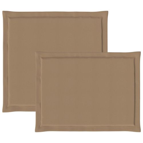 Възглавници за седалката и гърба 2 pcs Таупе 47 x 45 x 2 см