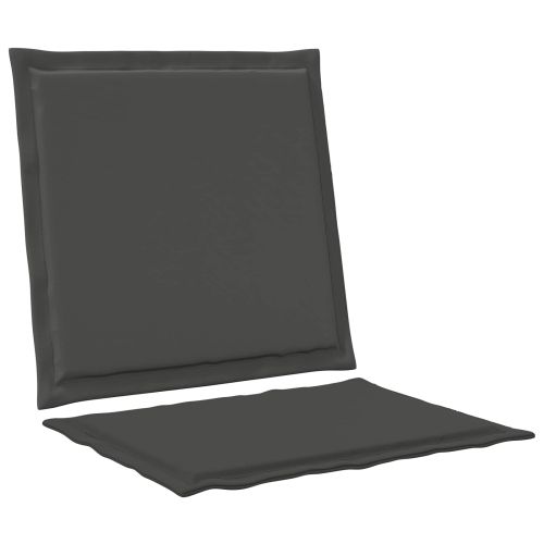 Възглавници за седалката и гърба 4 pcs Антрацит 47 x 45 x 2 см