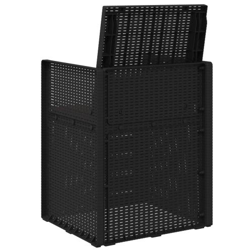 Градински Dining Столове 2 pcs Антрацит и таупе ПП