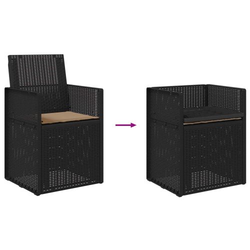 Градински Dining Столове 2 pcs Антрацит и таупе ПП