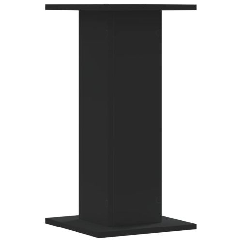 Стойки за растения 2 бр черни 30x30x60 см инженерно дърво